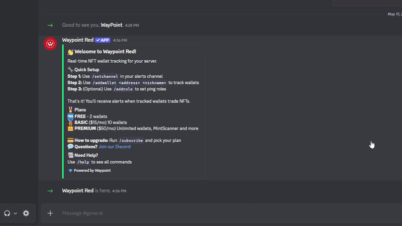 Step 3 – Subscribe to Waypoint Red